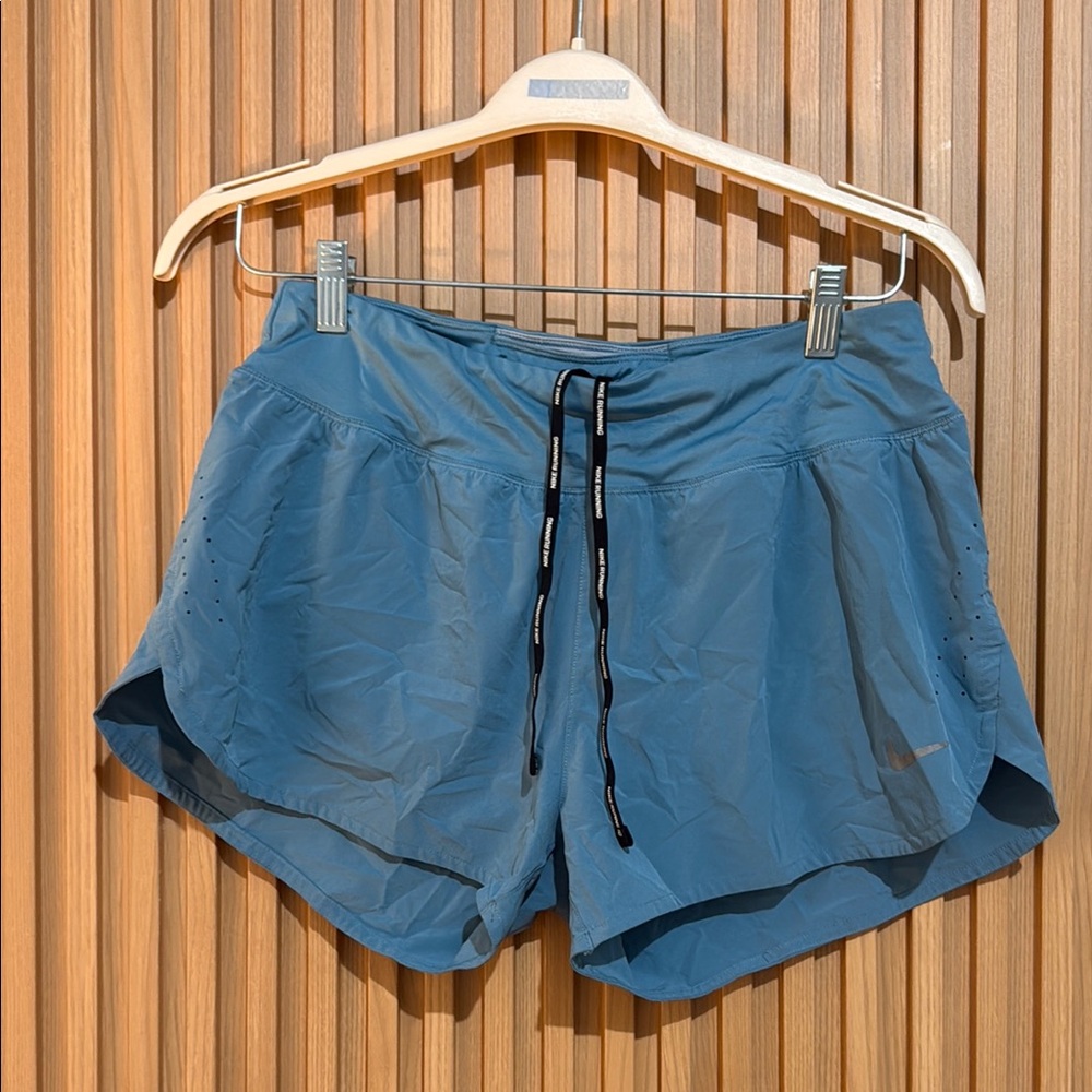 Nike Blue Athletic Shorts with Drawstring Waist